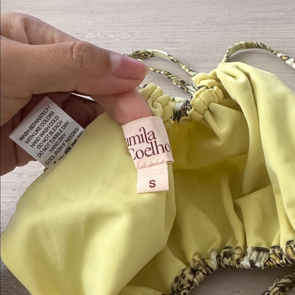 Camila Coelho Yellow Floral Two-Piece Skirt Set - Picture 6 of 8